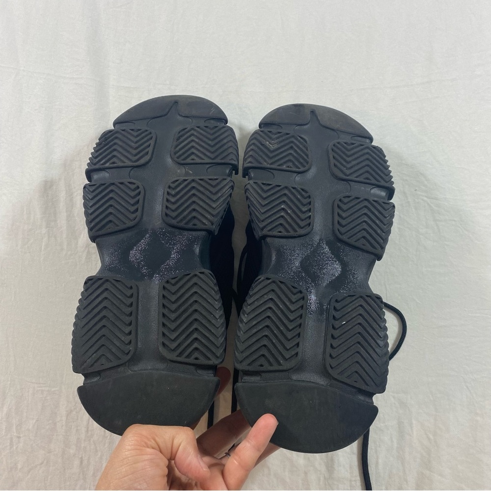 Steve Madden Possess Sneakers Black Lace-Up Sneakers Round toe Mesh upper - Picture 7 of 10